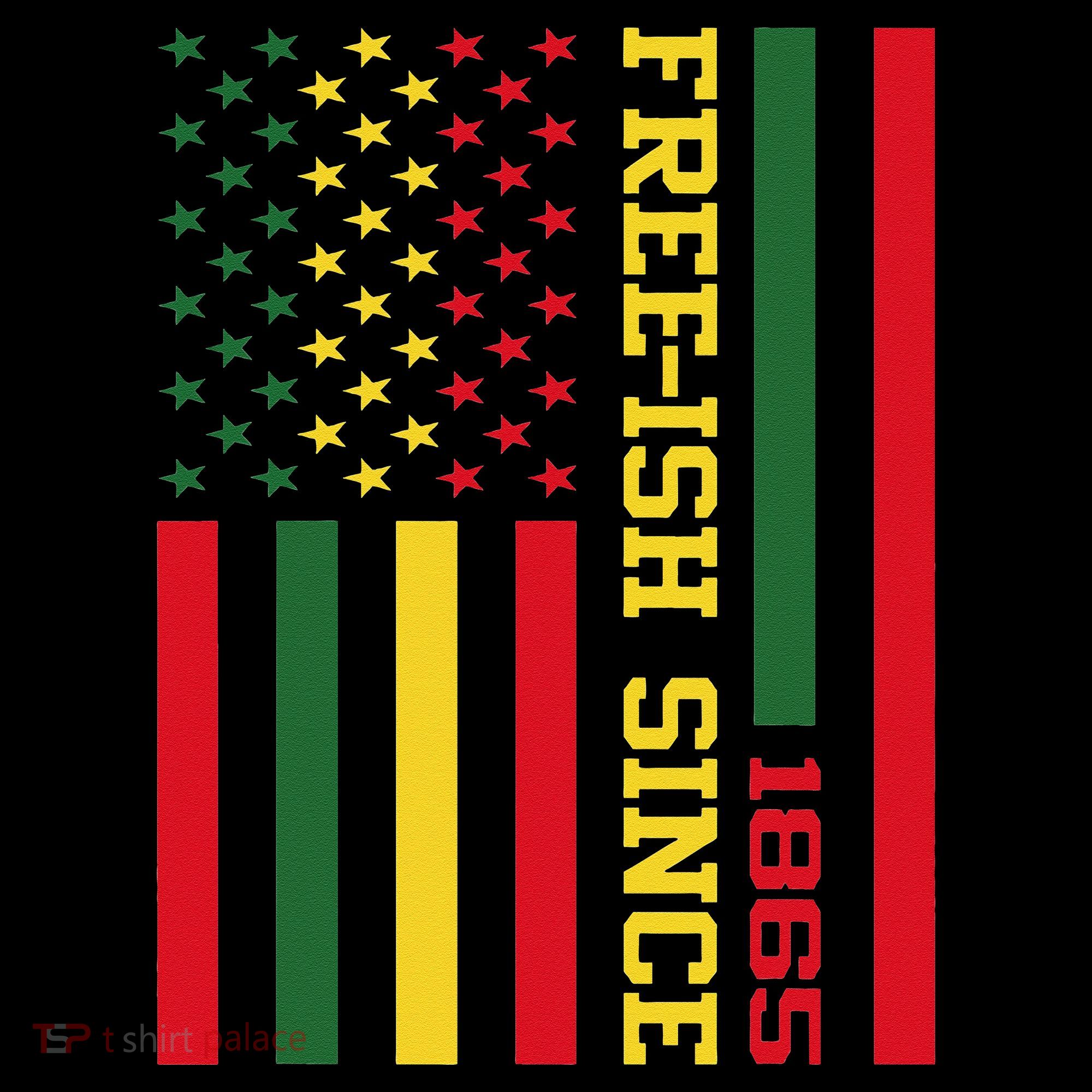 Freeish Since 1865 Juneteenth Black History Flag African Ornament