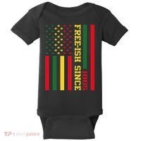 Freeish Since 1865 Juneteenth Black History Flag African Baby Bodysuit thumb 0