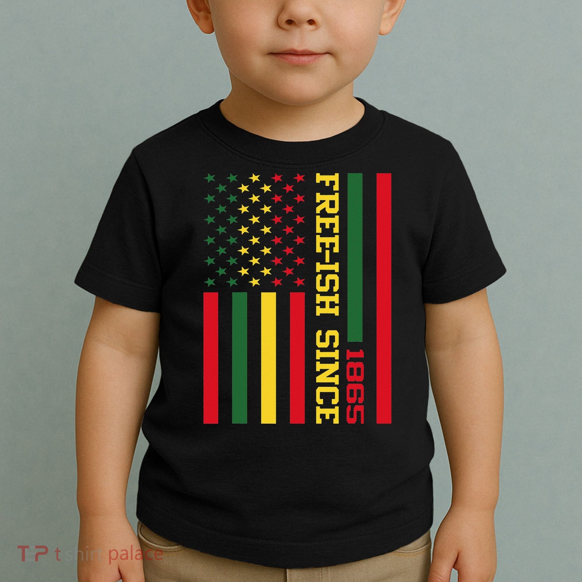 Freeish Since 1865 Juneteenth Black History Flag African Toddler T-Shirt