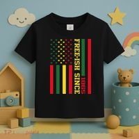 Freeish Since 1865 Juneteenth Black History Flag African Toddler T-Shirt thumb 3