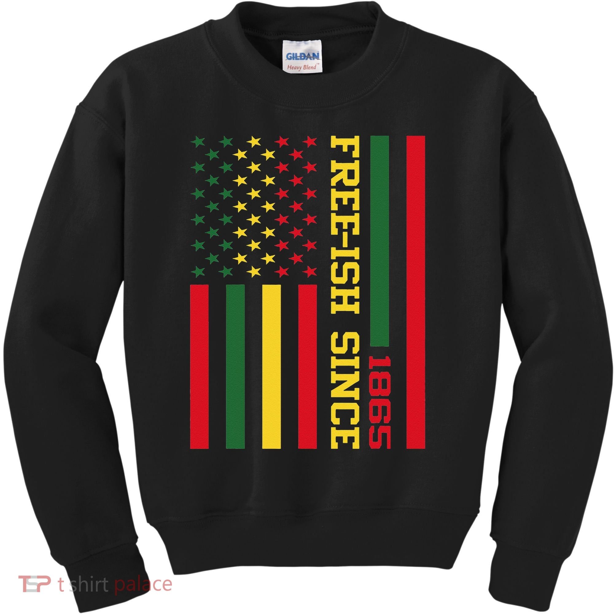 Freeish Since 1865 Juneteenth Black History Flag African Kids Sweatshirt