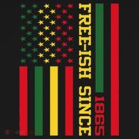 Freeish Since 1865 Juneteenth Black History Flag African Kids Sweatshirt thumb 2