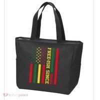 Freeish Since 1865 Juneteenth Black History Flag African Tote Bag thumb 3