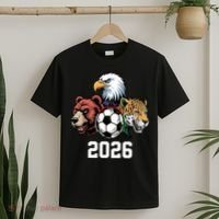 Football Soccer 2026 Mascots USA Canada Mexico Fan T-Shirt thumb 2