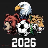 Football Soccer 2026 Mascots USA Canada Mexico Fan Women's Hoodie thumb 2
