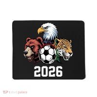 Football Soccer 2026 Mascots USA Canada Mexico Fan Mousepad thumb 0