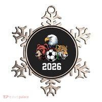 Football Soccer 2026 Mascots USA Canada Mexico Fan Ornament thumb 0