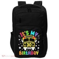 Funny School 30th Birthday Party School Bus Teacher Student Impact Tech Backpack thumb 0