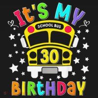 Funny School 30th Birthday Party School Bus Teacher Student Women's Hoodie thumb 2