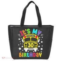 Funny School 30th Birthday Party School Bus Teacher Student Tote Bag thumb 0