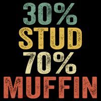 Funny Sarcastic 30% Stud 70% Muffin Retro Dad Father Figure Gift Coffee Mug thumb 5