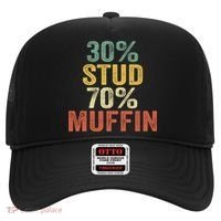 Funny Sarcastic 30% Stud 70% Muffin Retro Dad Father Figure Gift Hat thumb 0