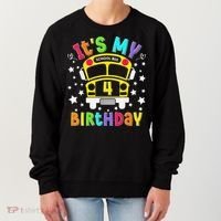 Funny School 4th Birthday Party School Bus Teacher Student Women's Sweatshirt thumb 0
