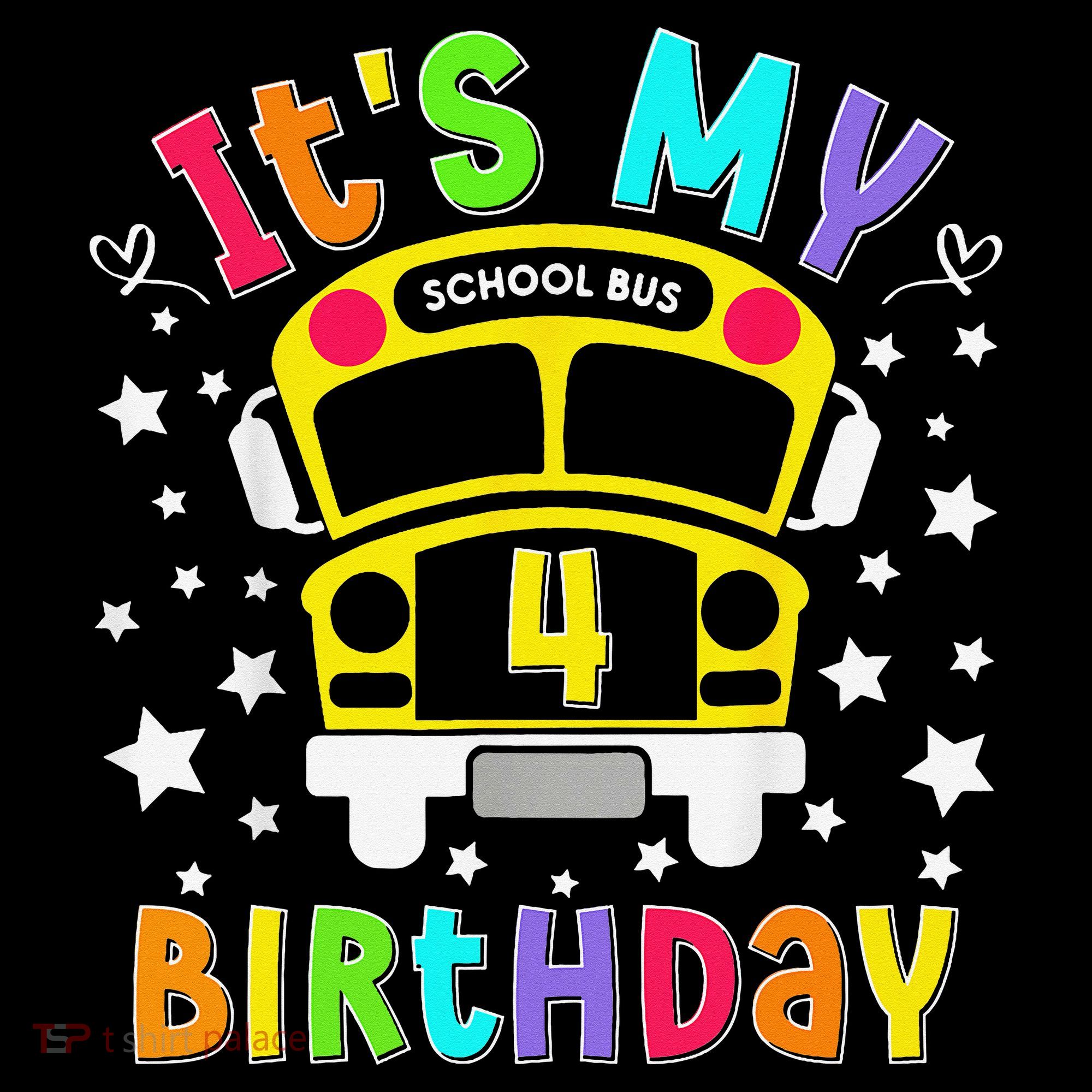 Funny School 4th Birthday Party School Bus Teacher Student Women's Hoodie