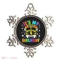 Funny School 4th Birthday Party School Bus Teacher Student Ornament thumb 0