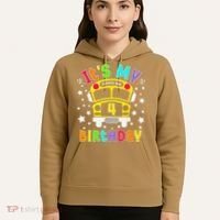Funny School 4th Birthday Party School Bus Teacher Student Hoodie thumb 5
