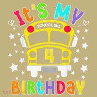 Funny School 4th Birthday Party School Bus Teacher Student Polo thumb 2