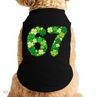 Funny Shamrock 67 St Patrick's Day 6-7 Meme Doggie Tank thumb 0