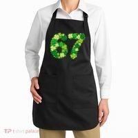 Funny Shamrock 67 St Patrick's Day 6-7 Meme Apron thumb 2