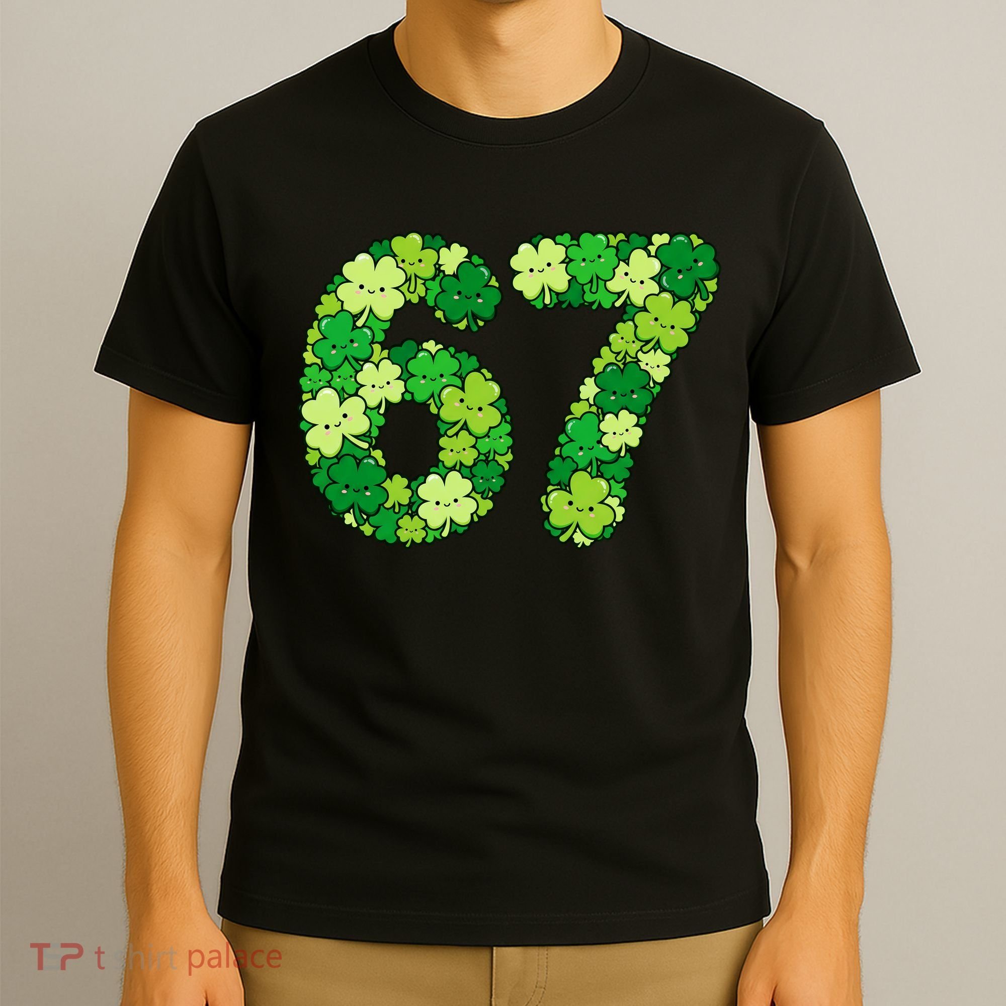 Funny Shamrock 67 St Patrick's Day 6-7 Meme T-Shirt