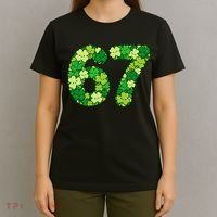 Funny Shamrock 67 St Patrick's Day 6-7 Meme T-Shirt thumb 4