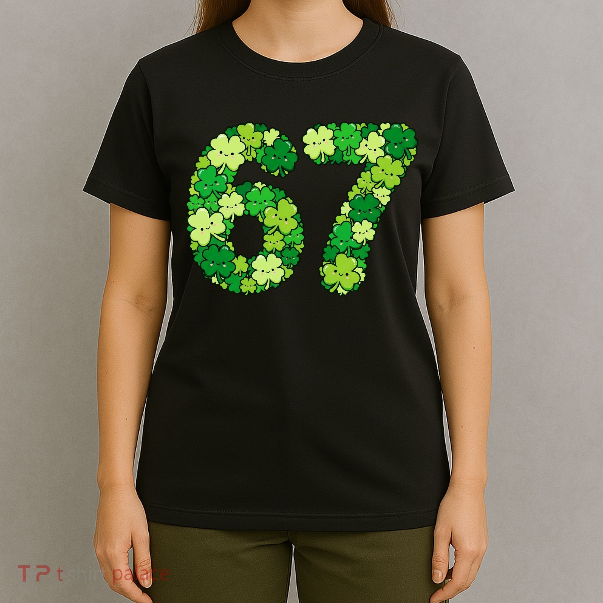Funny Shamrock 67 St Patrick's Day 6-7 Meme T-Shirt