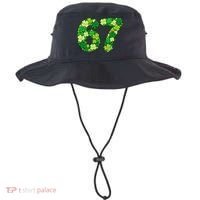 Funny Shamrock 67 St Patrick's Day 6-7 Meme Bucket Hat thumb 0