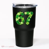 Funny Shamrock 67 St Patrick's Day 6-7 Meme Tumbler thumb 0