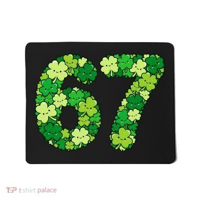 Funny Shamrock 67 St Patrick's Day 6-7 Meme Mousepad