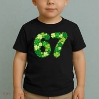 Funny Shamrock 67 St Patrick's Day 6-7 Meme Toddler T-Shirt thumb 2