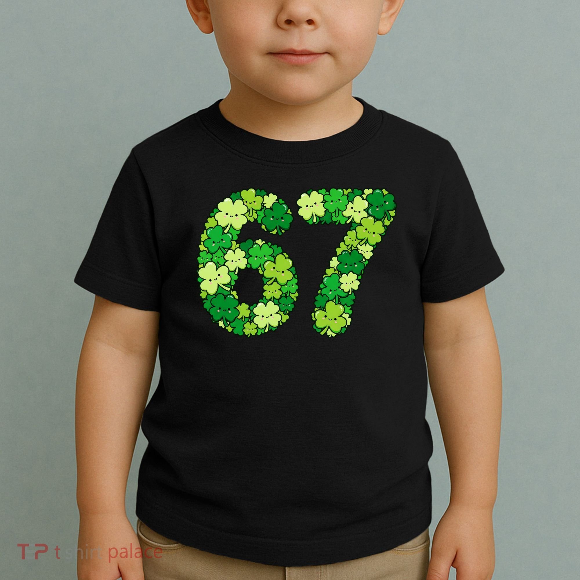 Funny Shamrock 67 St Patrick's Day 6-7 Meme Toddler T-Shirt