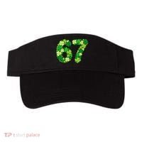 Funny Shamrock 67 St Patrick's Day 6-7 Meme Visor thumb 0
