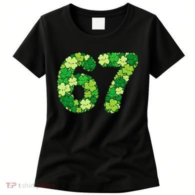 Funny Shamrock 67 St Patrick's Day 6-7 Meme Women's T-Shirt