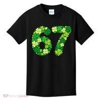 Funny Shamrock 67 St Patrick's Day 6-7 Meme Kids T-Shirt thumb 0