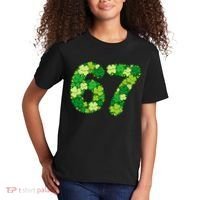 Funny Shamrock 67 St Patrick's Day 6-7 Meme Kids T-Shirt thumb 2