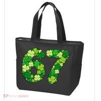 Funny Shamrock 67 St Patrick's Day 6-7 Meme Tote Bag thumb 3
