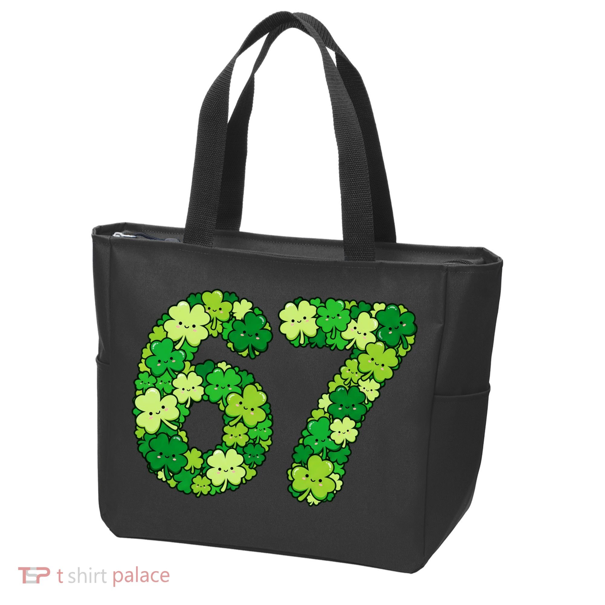 Funny Shamrock 67 St Patrick's Day 6-7 Meme Tote Bag