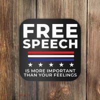 Free Speech Anti Cancel Culture Coaster thumb 0