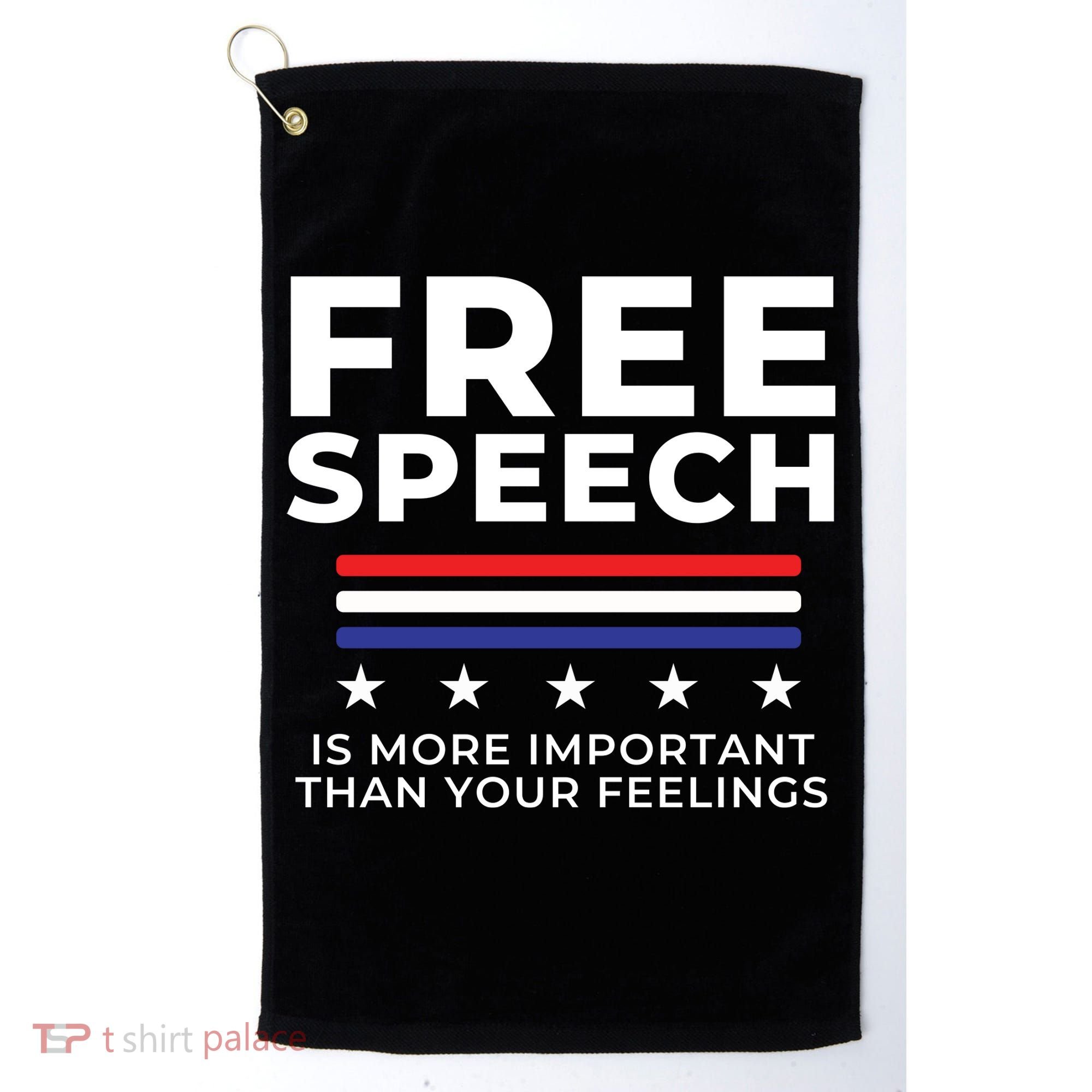 Free Speech Anti Cancel Culture Golf Towel