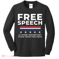 Free Speech Anti Cancel Culture Kids Long Sleeve Shirt thumb 0
