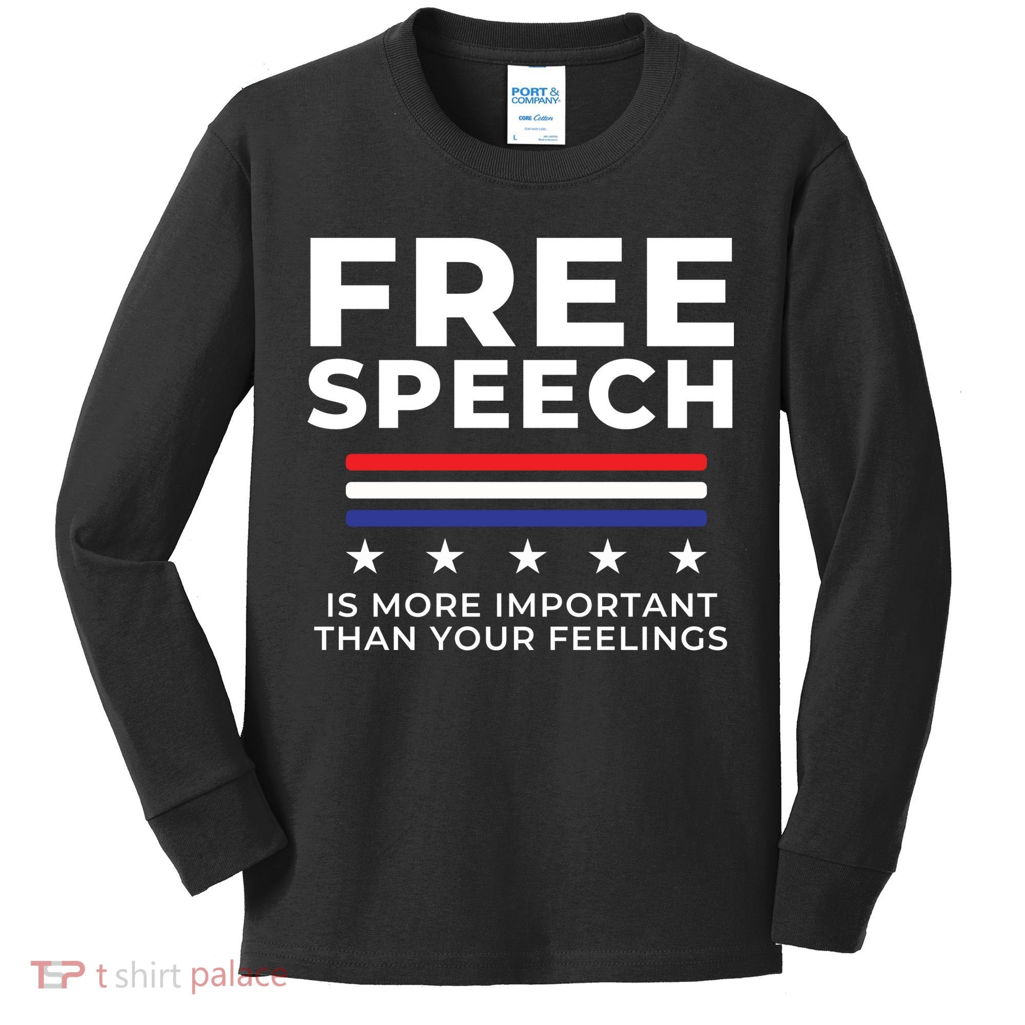 Free Speech Anti Cancel Culture Kids Long Sleeve Shirt