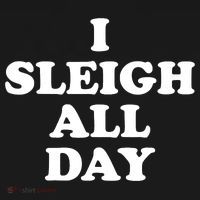 Funny Sleigh All Day Shirt,I Sleigh All Day Top,I Sleigh All Day Funny Ornament thumb 1