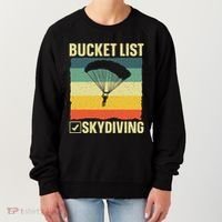 Funny Skydiving Art For Skydiver Sky Diving Lover Women's Sweatshirt thumb 0