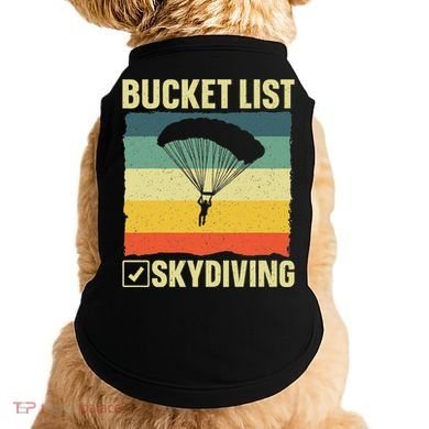 Funny Skydiving Art For Skydiver Sky Diving Lover Doggie Tank