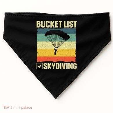 Funny Skydiving Art For Skydiver Sky Diving Lover USA-Made Doggie Bandana