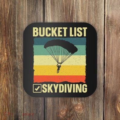 Funny Skydiving Art For Skydiver Sky Diving Lover Coaster