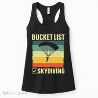 Funny Skydiving Art For Skydiver Sky Diving Lover Women's Tank Top thumb 0