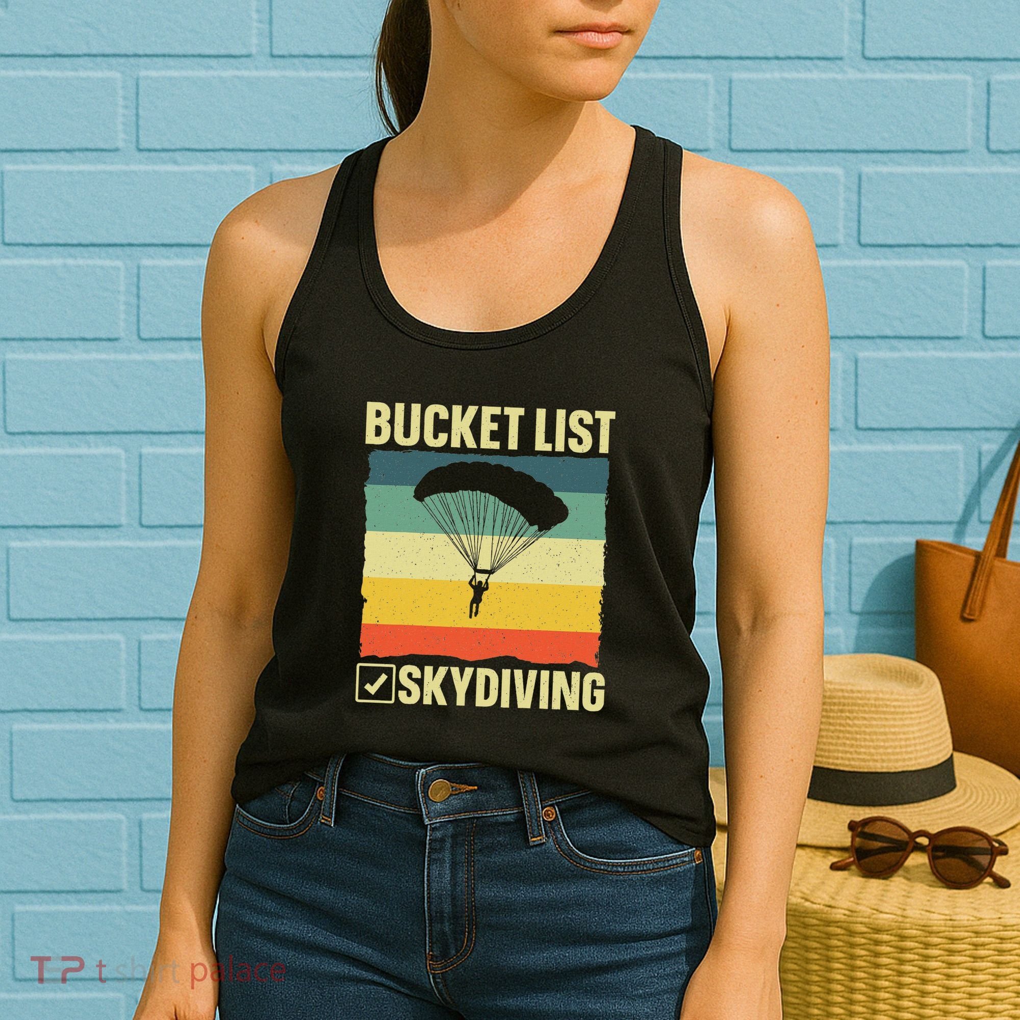 Funny Skydiving Art For Skydiver Sky Diving Lover Women's Tank Top