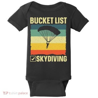 Funny Skydiving Art For Skydiver Sky Diving Lover Baby Bodysuit