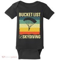 Funny Skydiving Art For Skydiver Sky Diving Lover Baby Bodysuit thumb 0